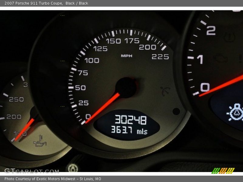 Black / Black 2007 Porsche 911 Turbo Coupe