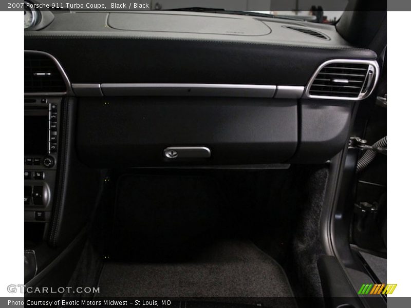 Black / Black 2007 Porsche 911 Turbo Coupe