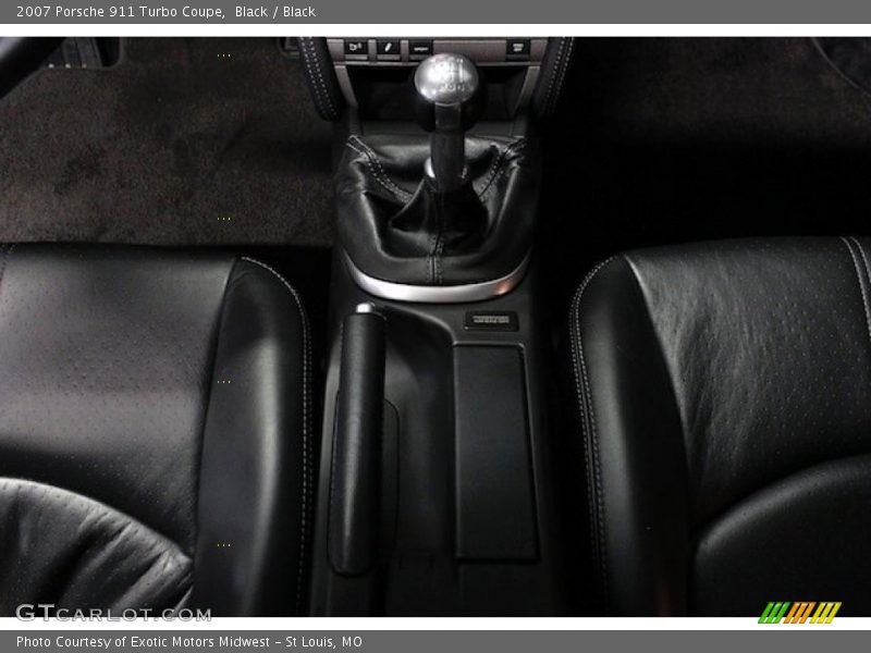 Black / Black 2007 Porsche 911 Turbo Coupe