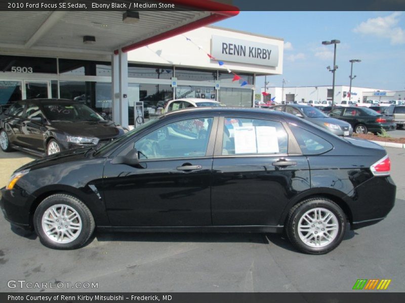 Ebony Black / Medium Stone 2010 Ford Focus SE Sedan