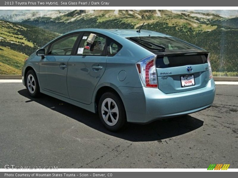 Sea Glass Pearl / Dark Gray 2013 Toyota Prius Two Hybrid