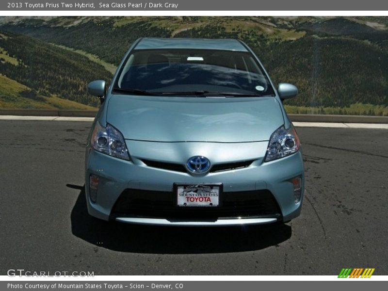 Sea Glass Pearl / Dark Gray 2013 Toyota Prius Two Hybrid