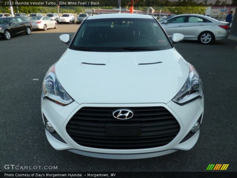 Elite White Pearl / Black 2013 Hyundai Veloster Turbo