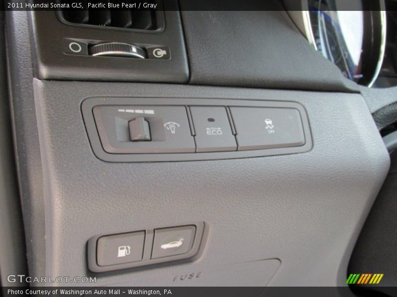 Pacific Blue Pearl / Gray 2011 Hyundai Sonata GLS