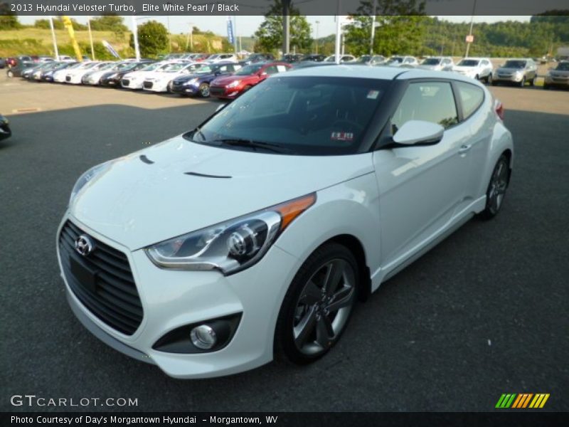 Elite White Pearl / Black 2013 Hyundai Veloster Turbo