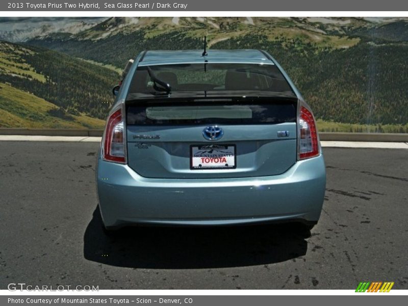 Sea Glass Pearl / Dark Gray 2013 Toyota Prius Two Hybrid