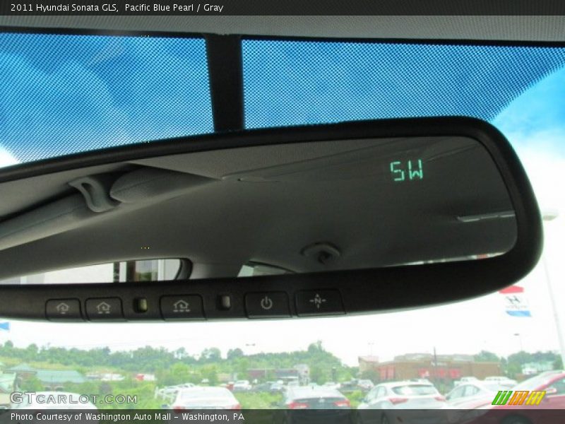 Pacific Blue Pearl / Gray 2011 Hyundai Sonata GLS