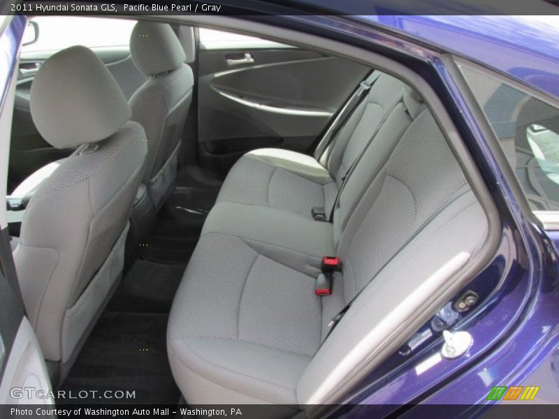 Pacific Blue Pearl / Gray 2011 Hyundai Sonata GLS