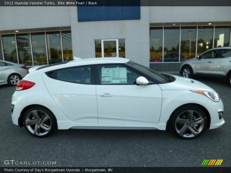 Elite White Pearl / Black 2013 Hyundai Veloster Turbo