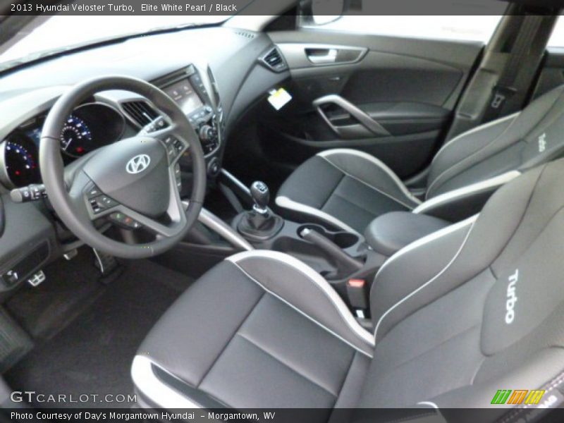 Elite White Pearl / Black 2013 Hyundai Veloster Turbo