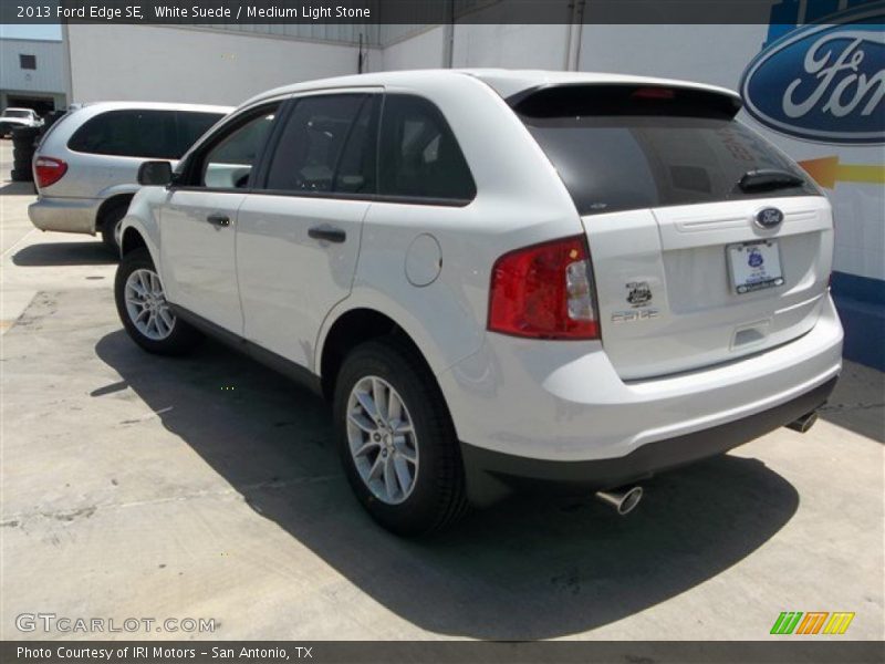White Suede / Medium Light Stone 2013 Ford Edge SE