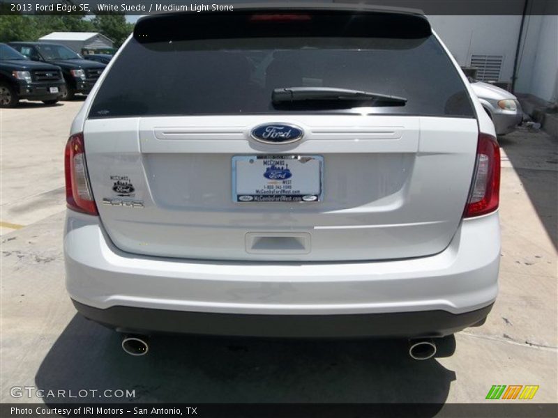 White Suede / Medium Light Stone 2013 Ford Edge SE
