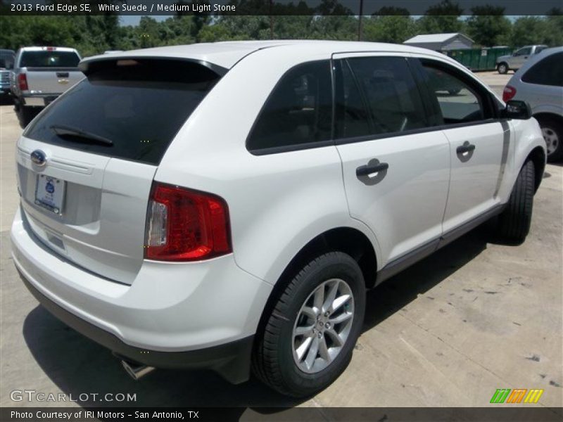 White Suede / Medium Light Stone 2013 Ford Edge SE
