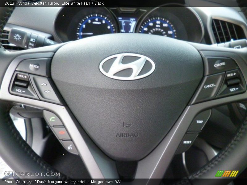 Elite White Pearl / Black 2013 Hyundai Veloster Turbo