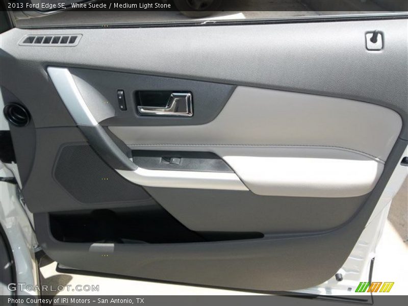White Suede / Medium Light Stone 2013 Ford Edge SE