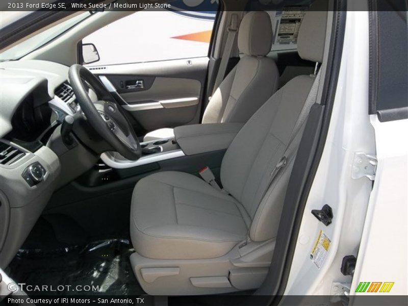 White Suede / Medium Light Stone 2013 Ford Edge SE