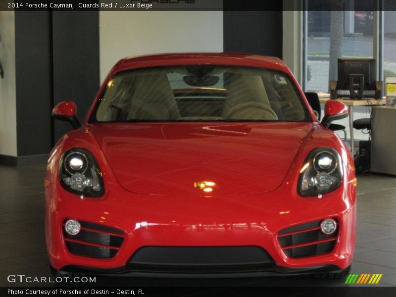 Guards Red / Luxor Beige 2014 Porsche Cayman