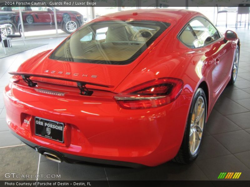 Guards Red / Luxor Beige 2014 Porsche Cayman