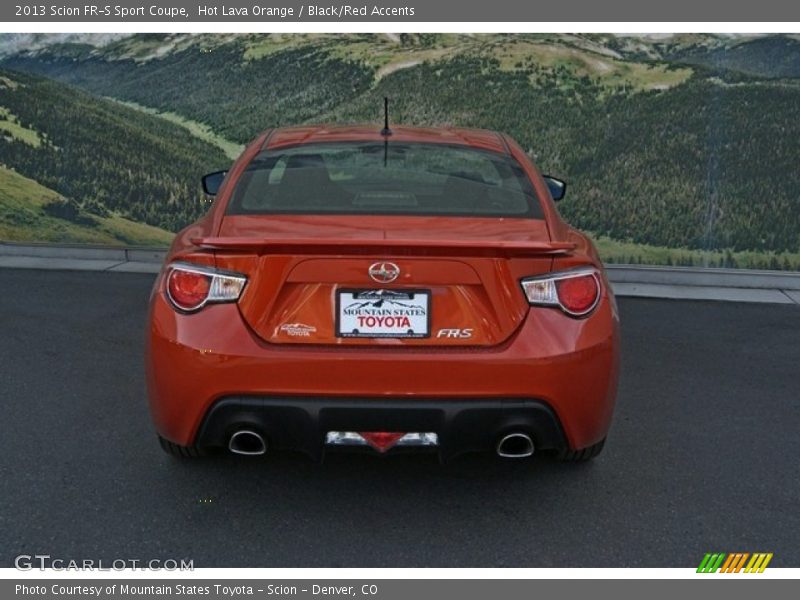 Hot Lava Orange / Black/Red Accents 2013 Scion FR-S Sport Coupe