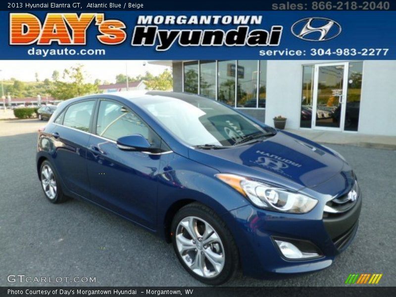 Atlantic Blue / Beige 2013 Hyundai Elantra GT