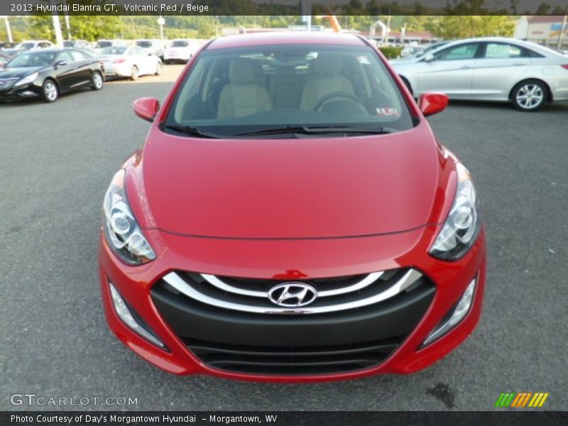 Volcanic Red / Beige 2013 Hyundai Elantra GT