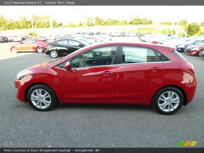 Volcanic Red / Beige 2013 Hyundai Elantra GT