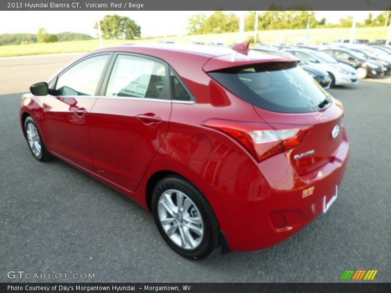 Volcanic Red / Beige 2013 Hyundai Elantra GT