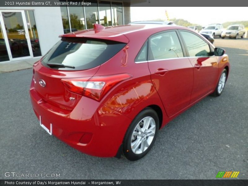 Volcanic Red / Beige 2013 Hyundai Elantra GT