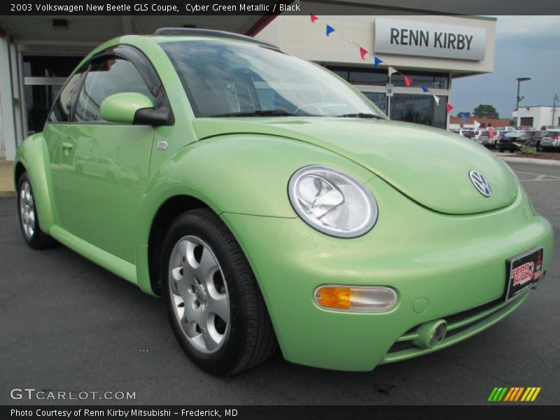 Cyber Green Metallic / Black 2003 Volkswagen New Beetle GLS Coupe