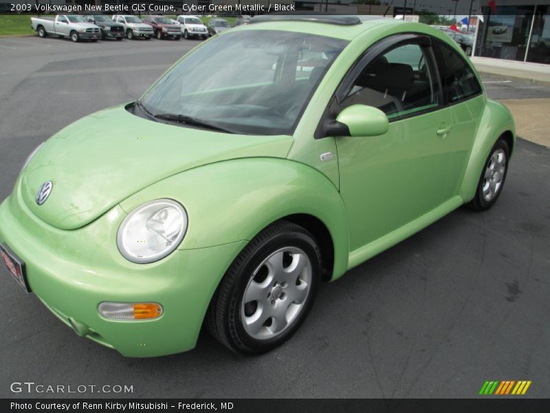 Cyber Green Metallic / Black 2003 Volkswagen New Beetle GLS Coupe