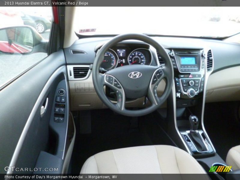 Volcanic Red / Beige 2013 Hyundai Elantra GT