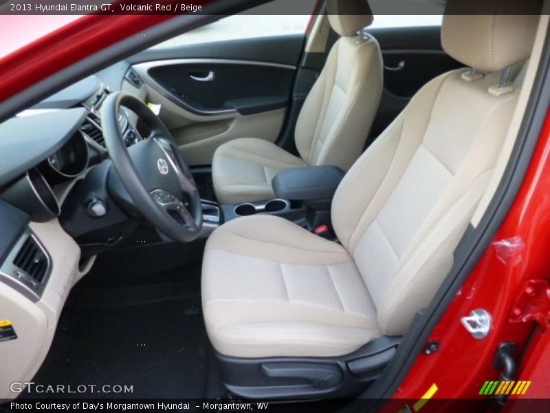 Volcanic Red / Beige 2013 Hyundai Elantra GT