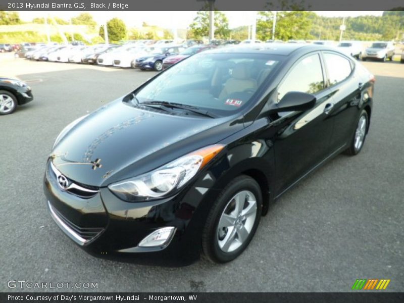 Black / Beige 2013 Hyundai Elantra GLS