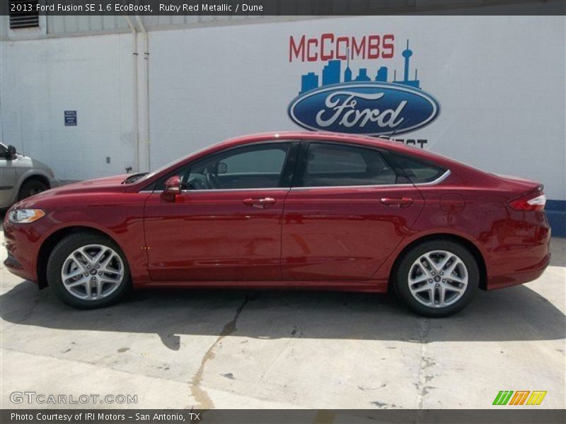 Ruby Red Metallic / Dune 2013 Ford Fusion SE 1.6 EcoBoost