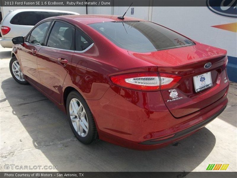 Ruby Red Metallic / Dune 2013 Ford Fusion SE 1.6 EcoBoost