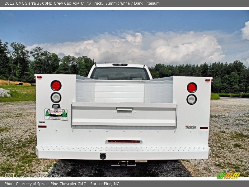Summit White / Dark Titanium 2013 GMC Sierra 3500HD Crew Cab 4x4 Utility Truck