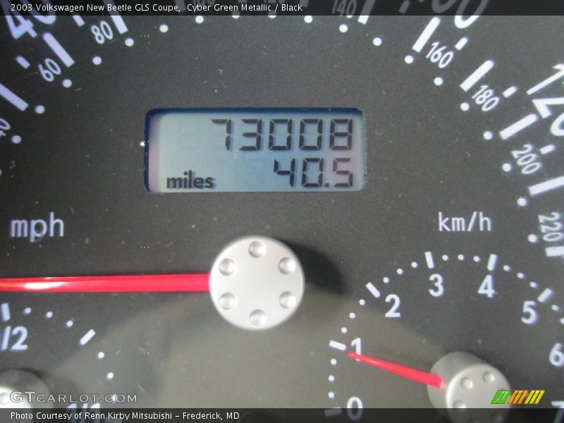 Cyber Green Metallic / Black 2003 Volkswagen New Beetle GLS Coupe