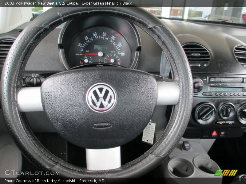 Cyber Green Metallic / Black 2003 Volkswagen New Beetle GLS Coupe