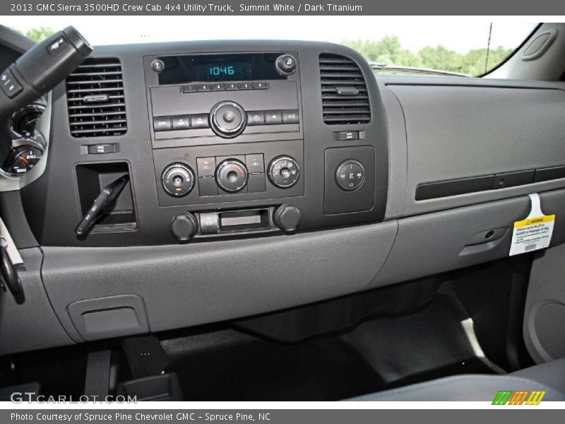 Summit White / Dark Titanium 2013 GMC Sierra 3500HD Crew Cab 4x4 Utility Truck