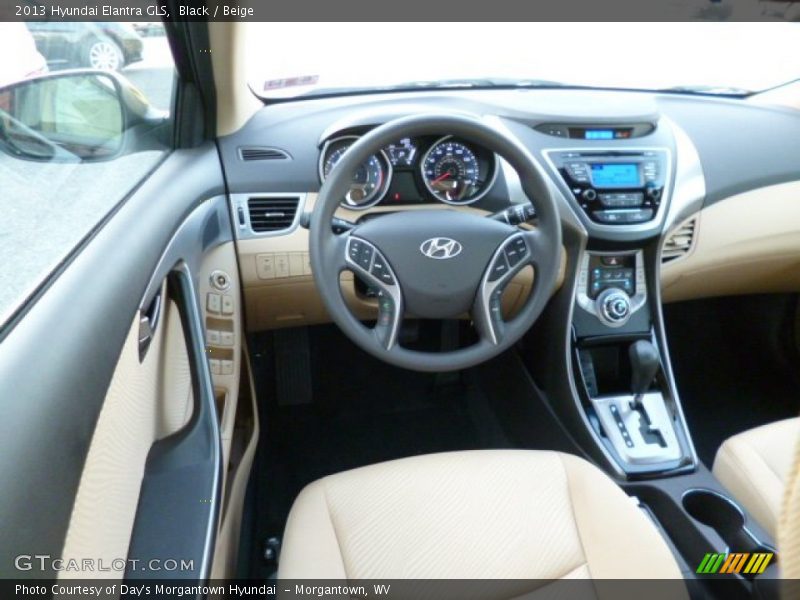 Black / Beige 2013 Hyundai Elantra GLS