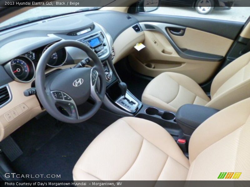 Black / Beige 2013 Hyundai Elantra GLS