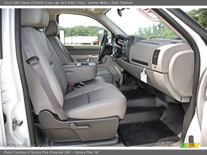 Summit White / Dark Titanium 2013 GMC Sierra 3500HD Crew Cab 4x4 Utility Truck