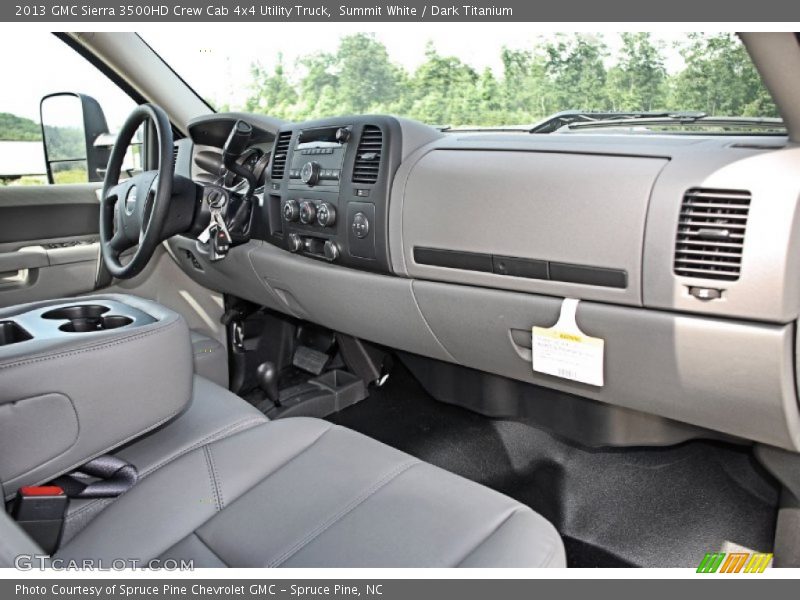 Summit White / Dark Titanium 2013 GMC Sierra 3500HD Crew Cab 4x4 Utility Truck