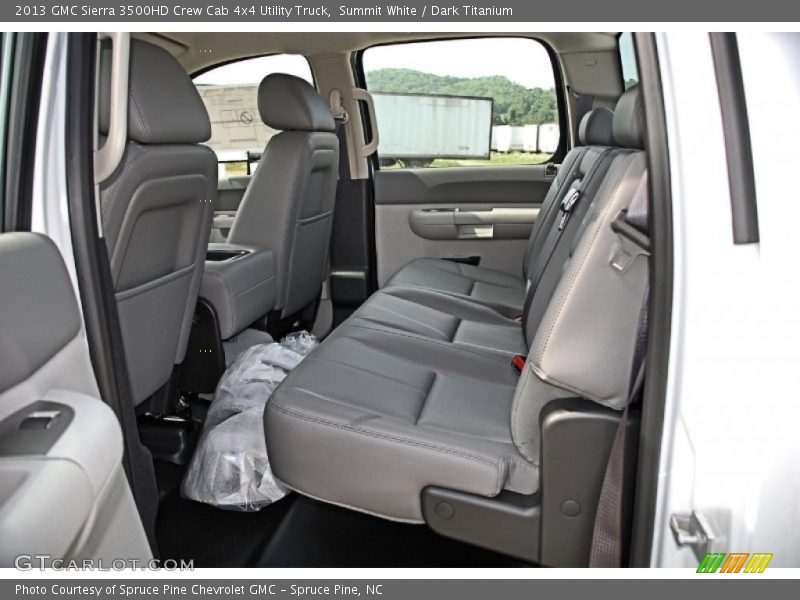 Rear Seat of 2013 Sierra 3500HD Crew Cab 4x4 Utility Truck