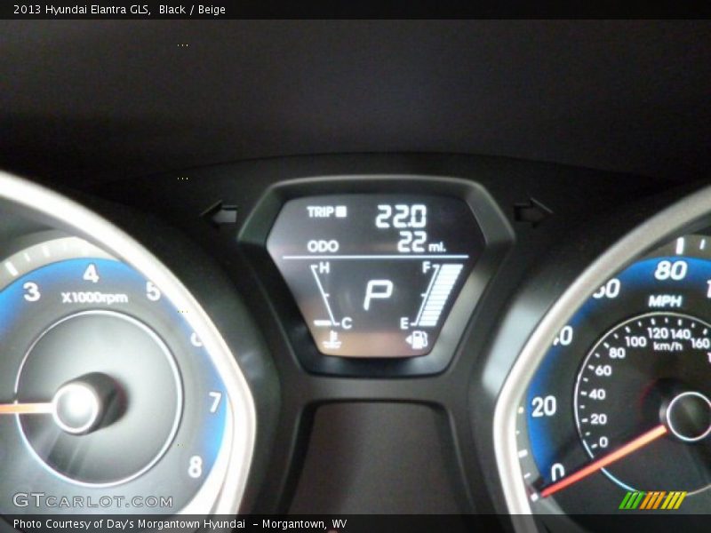 Black / Beige 2013 Hyundai Elantra GLS