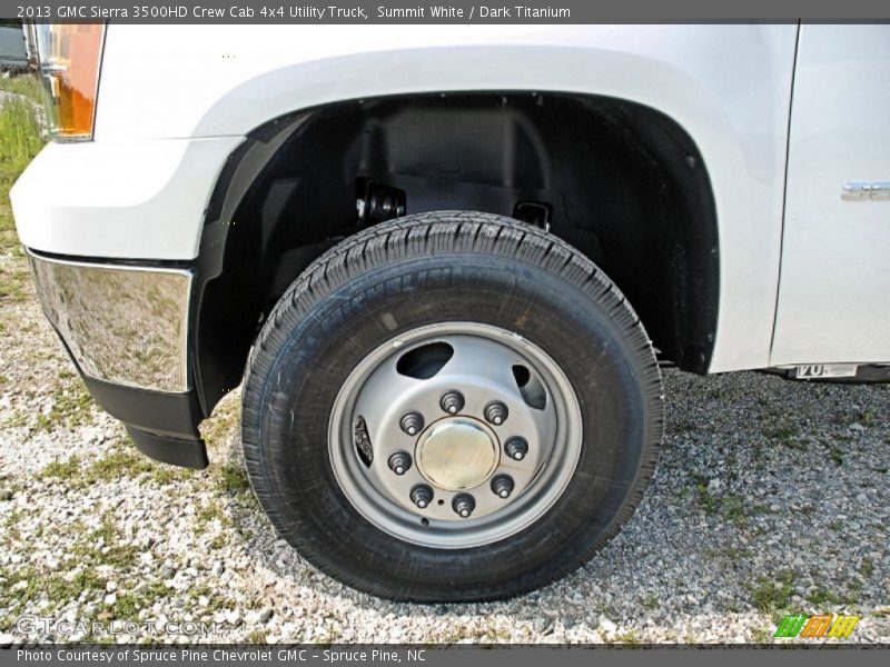  2013 Sierra 3500HD Crew Cab 4x4 Utility Truck Wheel