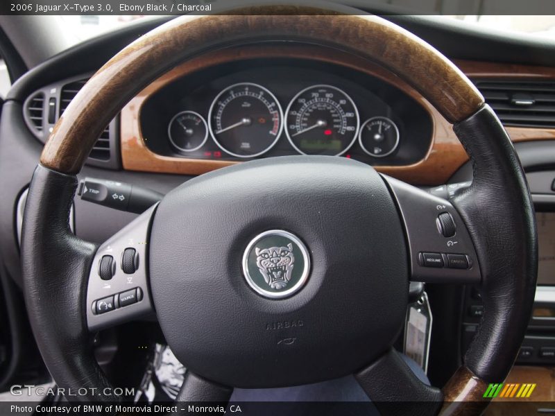 Ebony Black / Charcoal 2006 Jaguar X-Type 3.0