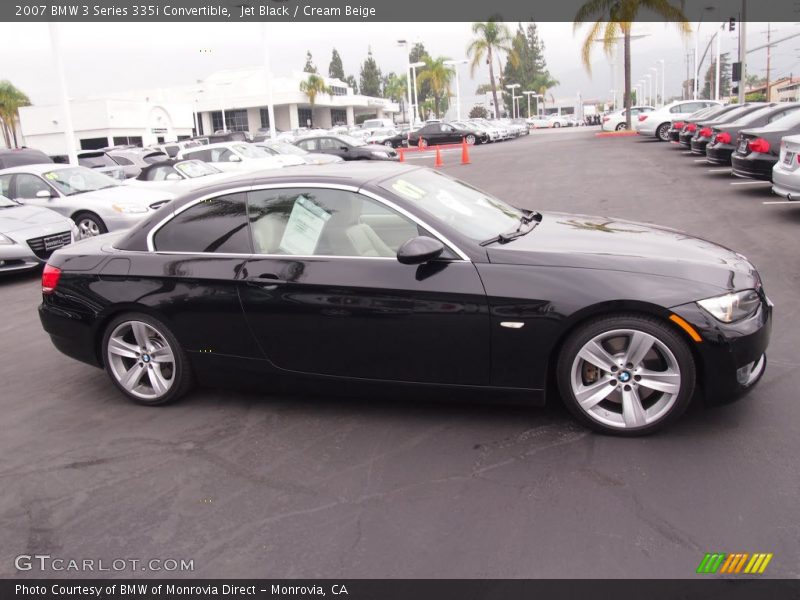 Jet Black / Cream Beige 2007 BMW 3 Series 335i Convertible