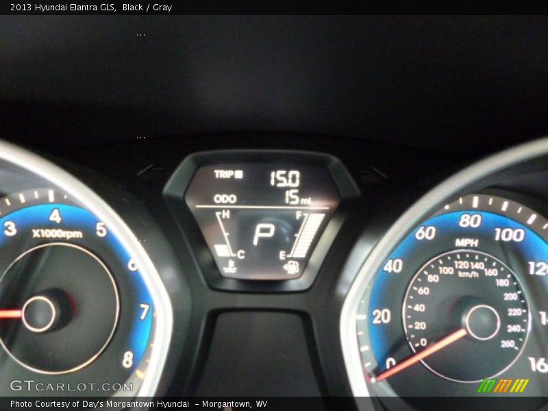 Black / Gray 2013 Hyundai Elantra GLS