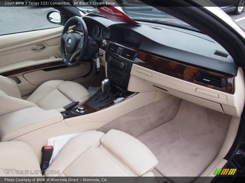 Jet Black / Cream Beige 2007 BMW 3 Series 335i Convertible